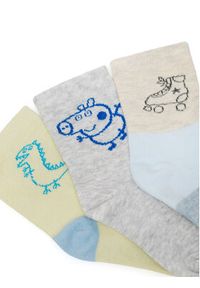 Peppa Pig Zestaw 3 par wysokich skarpet dziecięcych ACCS-SS24-234PP-A Niebieski. Kolor: niebieski. Materiał: bawełna #3