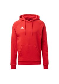 Adidas - Core 18 Hoody Bluza bawełna 337. Kolor: czerwony, biały, wielokolorowy. Materiał: bawełna