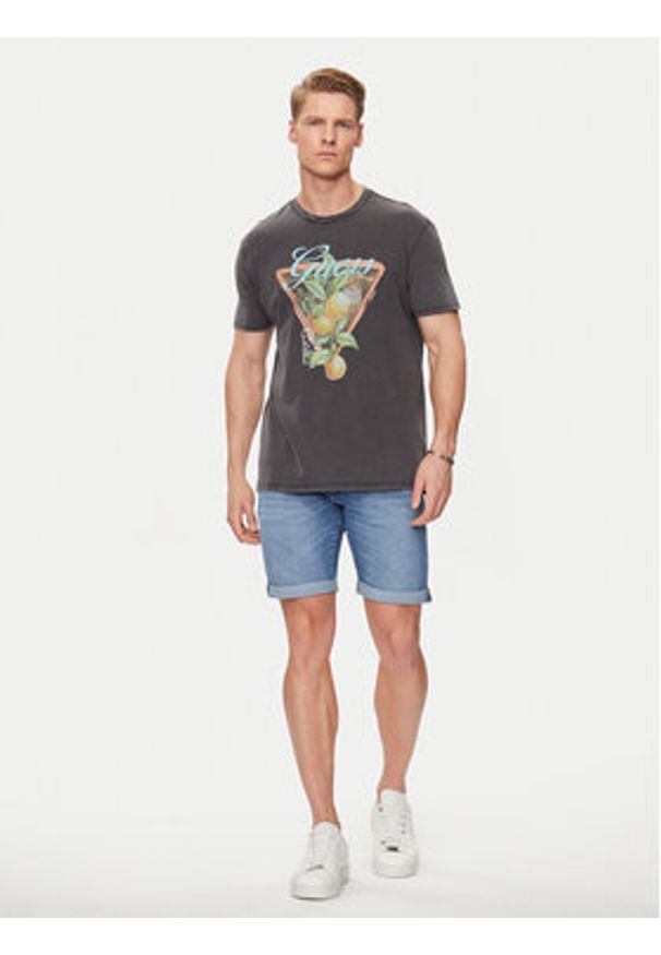 Only & Sons Szorty jeansowe Ply 22028772 Niebieski Slim Fit. Kolor: niebieski. Materiał: bawełna, jeans