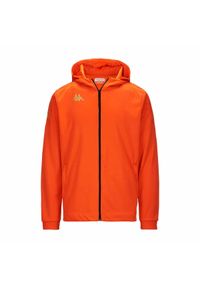 Kurtka z dresu Kappa Grevolo. Kolor: pomarańczowy. Materiał: dresówka. Sport: piłka nożna, fitness #1