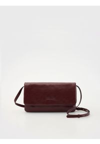 Reserved - Torebka crossbody - karminowy. Kolor: czerwony. Materiał: skórzane #1