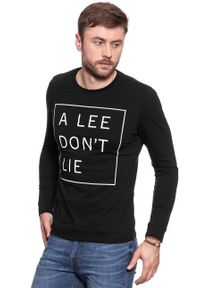 Lee - LONGSLEEVE LEE DON´T LIE TEE LS BLACK L65VEQ01. Długość rękawa: długi rękaw. Wzór: nadruk #7