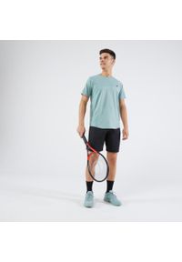 ARTENGO - Koszulka tenisowa męska krótki rękaw Artengo Dry Gaël Monfils. Kolor: zielony. Materiał: elastan, poliester, materiał. Długość rękawa: krótki rękaw. Długość: krótkie. Sport: tenis