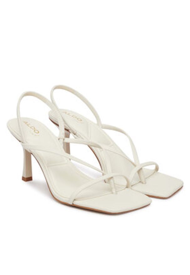 Aldo Sandały Riva 14016603 Biały. Kolor: biały. Materiał: skóra