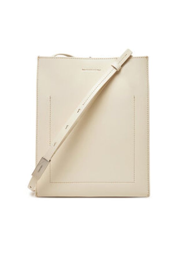 Calvin Klein Torebka Line Ns Crossbody Lth Bag LV04F3005G Biały. Kolor: biały. Materiał: skórzane