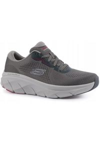 skechers - Buty sportowe męskie do biegania Skechers D'Lux Walker 2.0. Kolor: szary. Model: Skechers Sport. Sport: bieganie
