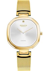 Zegarek OBAKU Zegarek damski Obaku Denmark V277LXGIMG złoty. Kolor: złoty #1