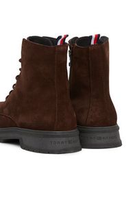 TOMMY HILFIGER - Tommy Hilfiger Trzewiki Hilfiger Core Suede Boot FM0FM04674 Brązowy. Kolor: brązowy #4