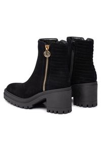 Pollini Botki SA21198G0HTA0000 Czarny. Kolor: czarny. Materiał: skóra, zamsz #4