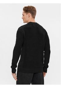 Calvin Klein Jeans Sweter Monologo J30J324599 Czarny Regular Fit. Kolor: czarny. Materiał: bawełna #5