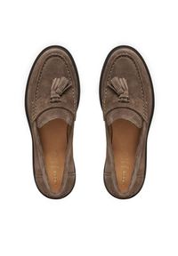 Geox Loafersy D Spherica Ec1 B D65DKA 22 C6029 Brązowy jasny. Kolor: brązowy. Materiał: skóra, zamsz #2