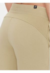 Puma Spodnie dresowe Ess+ 676093 Beżowy Regular Fit. Kolor: beżowy. Materiał: bawełna, syntetyk #5