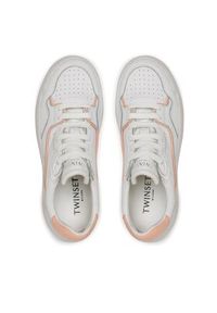 TwinSet - TWINSET Sneakersy 231TCP080 Biały. Kolor: biały. Materiał: skóra #7