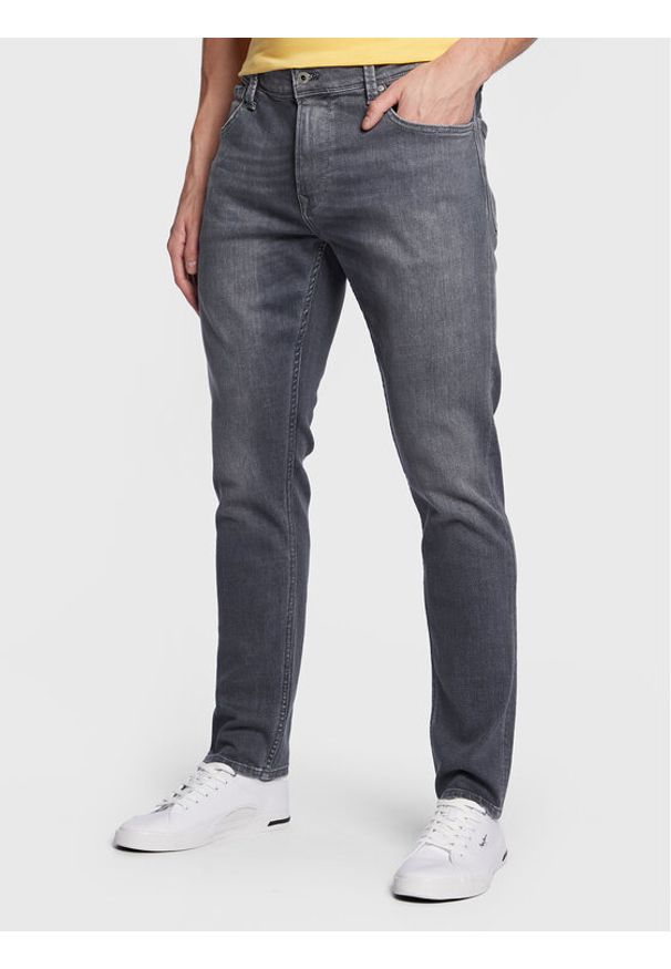 Pepe Jeans Jeansy Finsbury PM206321 Szary Skinny Fit. Kolor: szary