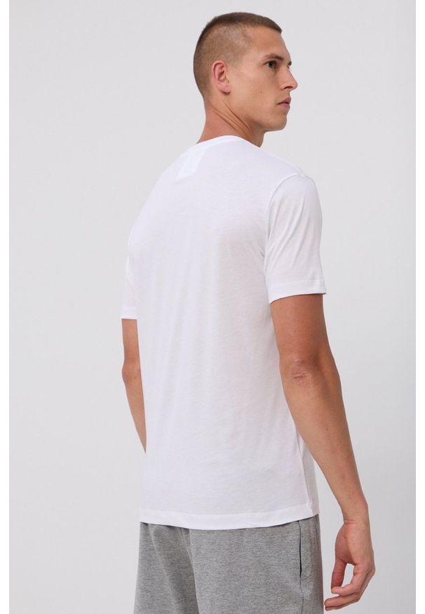 Emporio Armani - T-shirt bawełniany (2-pack). Okazja: na co dzień. Kolor: biały. Materiał: bawełna. Wzór: nadruk. Styl: casual