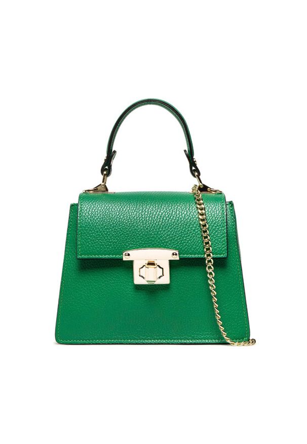 Creole Torebka K11169 Zielony. Kolor: zielony. Materiał: skórzane