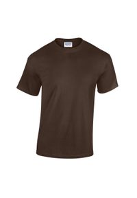 GILDAN - Ciężka Bawełniana Koszulka Unisex Dla Dorosłych. Kolor: brązowy. Materiał: bawełna. Sport: turystyka piesza #1