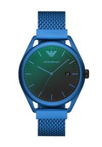Emporio Armani - Zegarek AR11328. Kolor: niebieski. Materiał: materiał