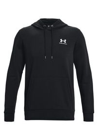 Under Armour Bluza UA Essential Fleece Hoodie 1373880 Czarny Regular Fit. Kolor: czarny. Materiał: bawełna #6