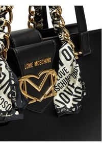 Love Moschino - LOVE MOSCHINO Torebka JC4276PP0LKC0000 Czarny. Kolor: czarny. Materiał: skórzane #4