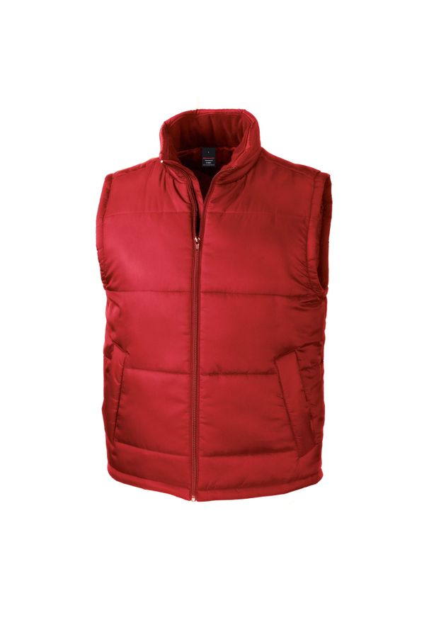 RESULT - Kamizelka puchowa Result Core. Okazja: do pracy. Kolor: czerwony. Materiał: puch. Długość rękawa: bez rękawów