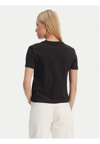 Calvin Klein T-Shirt LV044C905G Czarny Regular Fit. Kolor: czarny. Materiał: bawełna #2