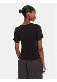 Juicy Couture T-Shirt Sheer JCWCT225301 Czarny Slim Fit. Kolor: czarny. Materiał: wiskoza #4