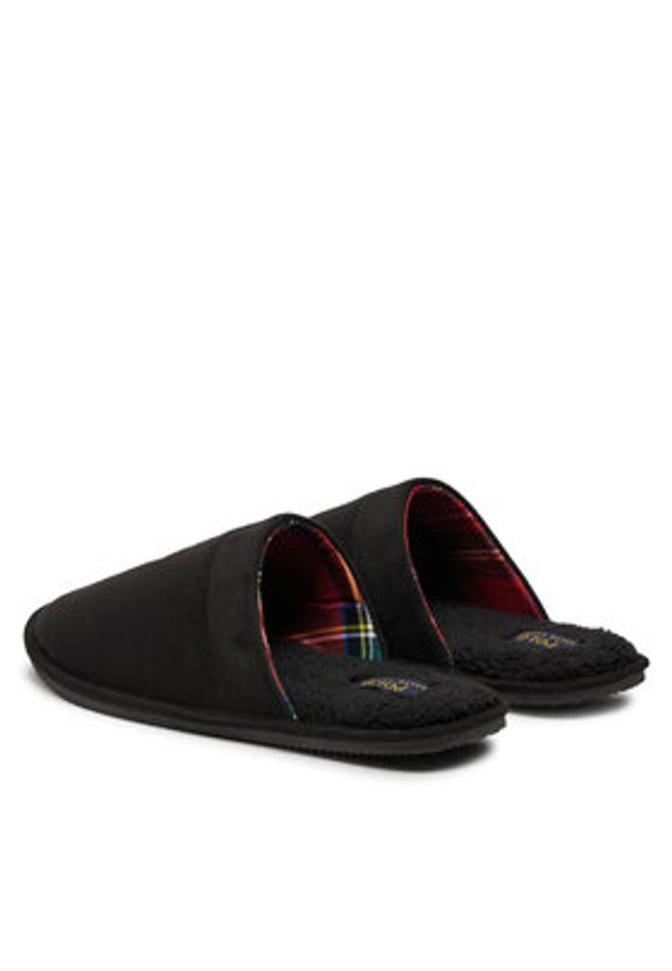 Polo Ralph Lauren Kapcie 843955401003 Czarny. Kolor: czarny. Materiał: materiał