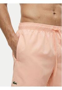 Lacoste Szorty kąpielowe MH6270 Różowy jasny Regular Fit. Kolor: różowy. Materiał: syntetyk #3