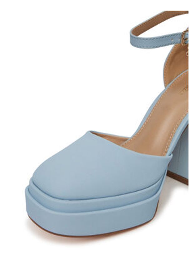 DeeZee Sandały LW85478-6 Niebieski. Kolor: niebieski. Materiał: skóra