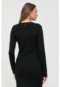 BOSS sweter damski kolor czarny. Kolor: czarny. Materiał: materiał, dzianina #5
