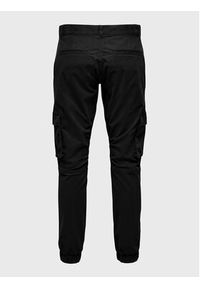 Only & Sons Spodnie materiałowe 22016687 Czarny Tapered Fit. Kolor: czarny. Materiał: bawełna