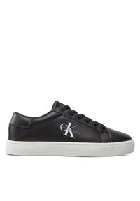 Calvin Klein Jeans Sneakersy Classic Cupsole Laceup Low Lth YM0YM00491 Czarny. Kolor: czarny. Materiał: skóra