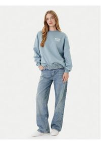 only - ONLY Bluza Stina 15357086 Błękitny Regular Fit. Kolor: niebieski. Materiał: bawełna