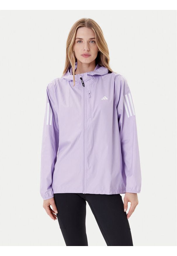 Adidas - adidas Kurtka do biegania Own The Run JX2264 Fioletowy Regular Fit. Kolor: fioletowy. Materiał: syntetyk. Sport: bieganie
