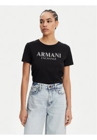 Armani Exchange T-Shirt XW000387 AF10354 UC001 Czarny Regular Fit. Kolor: czarny. Materiał: bawełna