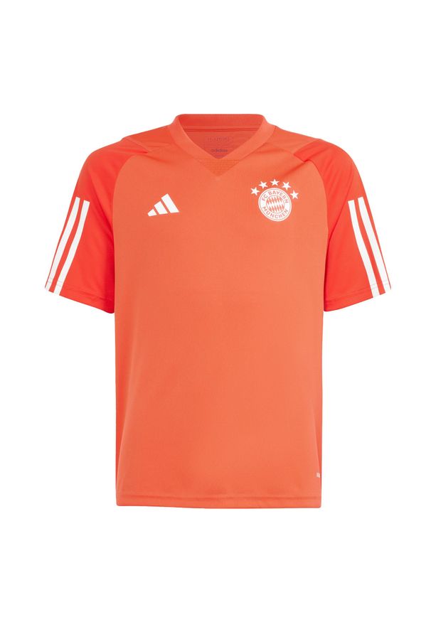 Adidas - Koszulka FC Bayern Tiro 23 Training Kids. Kolor: biały, czerwony, wielokolorowy. Materiał: materiał