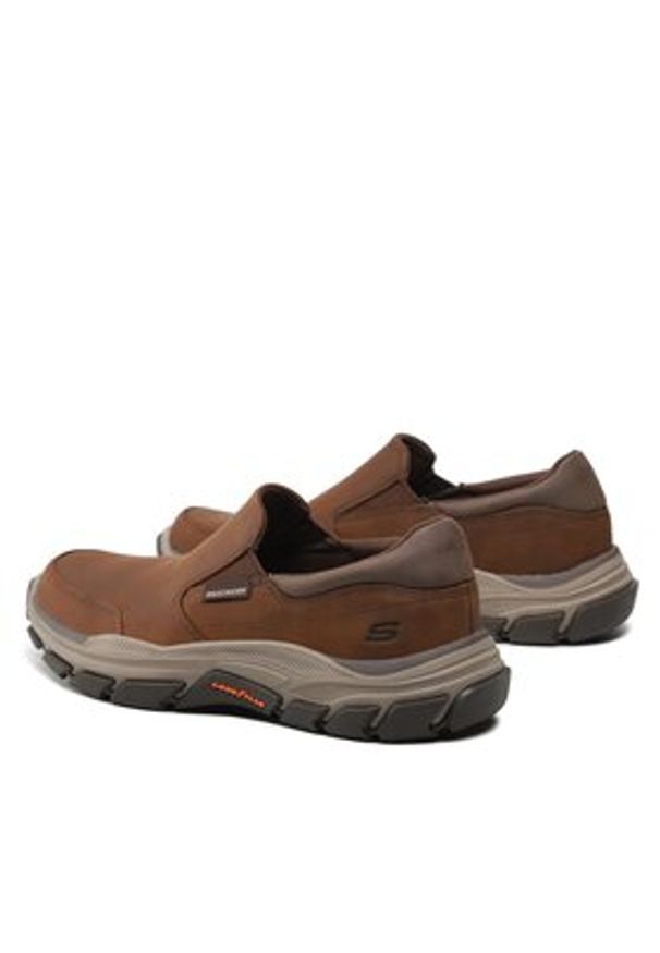 skechers - Skechers Półbuty Calum 204480/CDB Brązowy. Kolor: brązowy. Materiał: nubuk, skóra