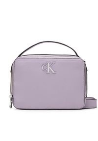Calvin Klein Jeans Torebka Minimal Monogram Camera Bag18 K60K610683 Fioletowy. Kolor: fioletowy. Materiał: skórzane #1