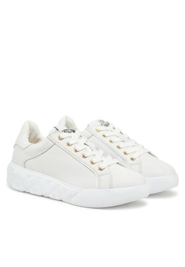 Love Moschino - LOVE MOSCHINO Sneakersy JA15054G1MIA410A Biały. Kolor: biały. Materiał: skóra