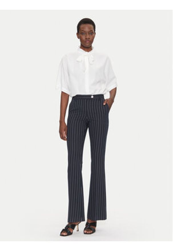 Fracomina Spodnie materiałowe FR25SVA004W761D4 Granatowy Slim Fit. Kolor: niebieski. Materiał: syntetyk