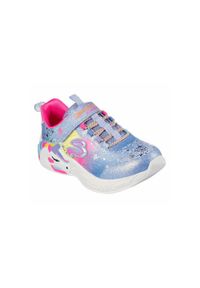 skechers - Buty do chodzenia dla dzieci Skechers Slights Unicorn Dreams. Okazja: na co dzień. Zapięcie: rzepy. Kolor: wielokolorowy, fioletowy, różowy. Materiał: materiał, syntetyk, guma. Szerokość cholewki: normalna. Sport: turystyka piesza #1