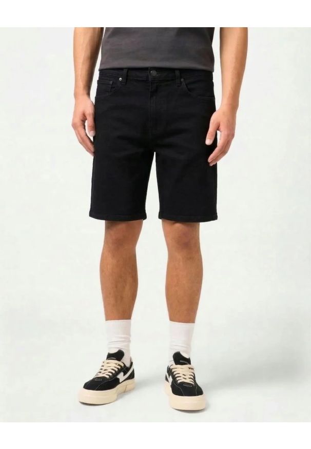 Wrangler - MESKIE SPODENKI WRANGLER FRONTIER SHORT BLACK RINSE 112371345