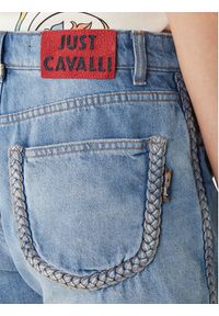 Just Cavalli Szorty jeansowe 80PAD5S5 CDWCD Granatowy Loose Fit. Kolor: niebieski. Materiał: bawełna #2
