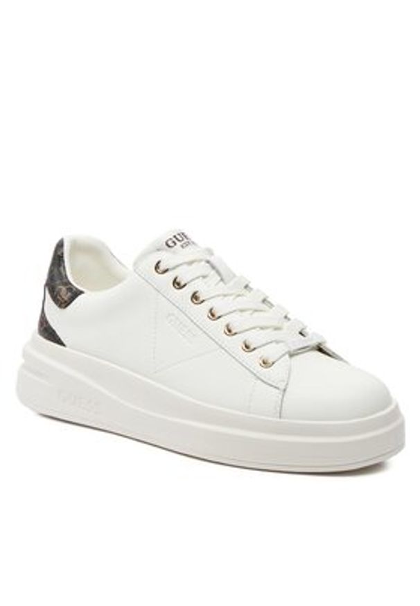 Guess Sneakersy FLJELB FAL12 Biały. Kolor: biały. Materiał: skóra