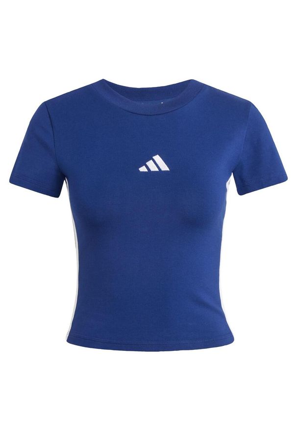 Adidas - Koszulka Essentials 3-Stripes Slim Baby. Kolor: biały, niebieski, wielokolorowy. Sport: fitness
