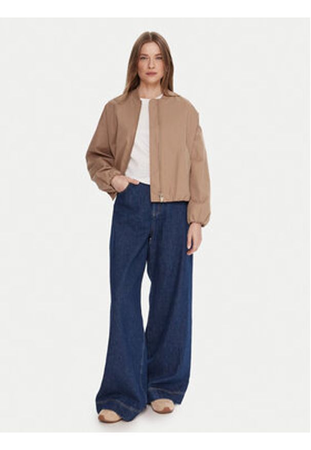 Tatuum Kurtka bomber Sakalino T2503.012 Beżowy Loose Fit. Kolor: beżowy. Materiał: bawełna