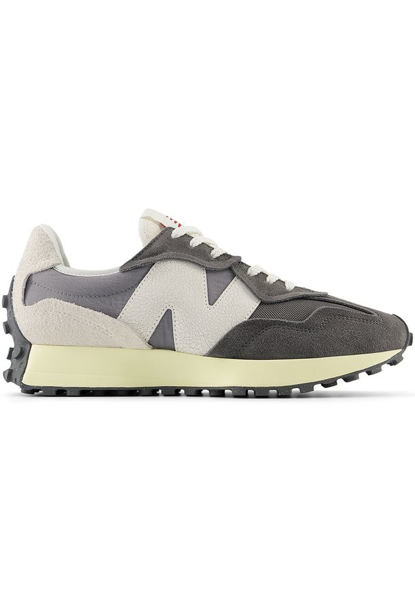 Buty unisex New Balance U327WRF – szare. Okazja: na co dzień. Kolor: szary. Materiał: zamsz, materiał, skóra, guma. Szerokość cholewki: normalna
