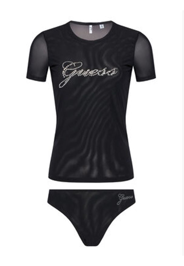 Guess Komplet bielizny O5BG00 K1740 Czarny Regular Fit. Kolor: czarny. Materiał: syntetyk