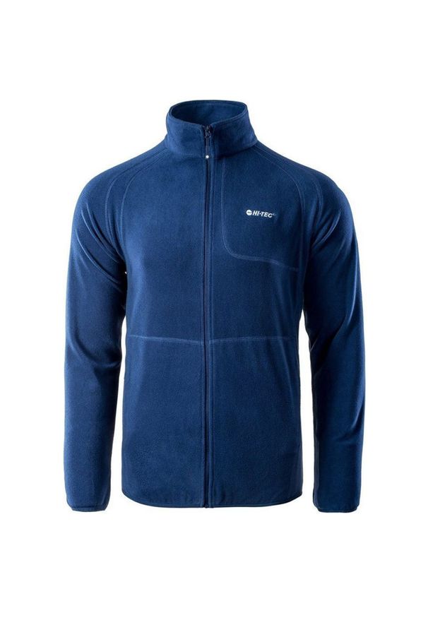 Hi-tec - Polar męski Hi-Tec Camolin - niebieski, Rozmiar XXL. Typ kołnierza: kołnierzyk stójkowy. Kolor: niebieski. Materiał: polar